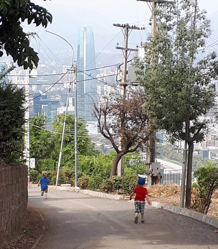 Kids can run up the path at san cristobal hill