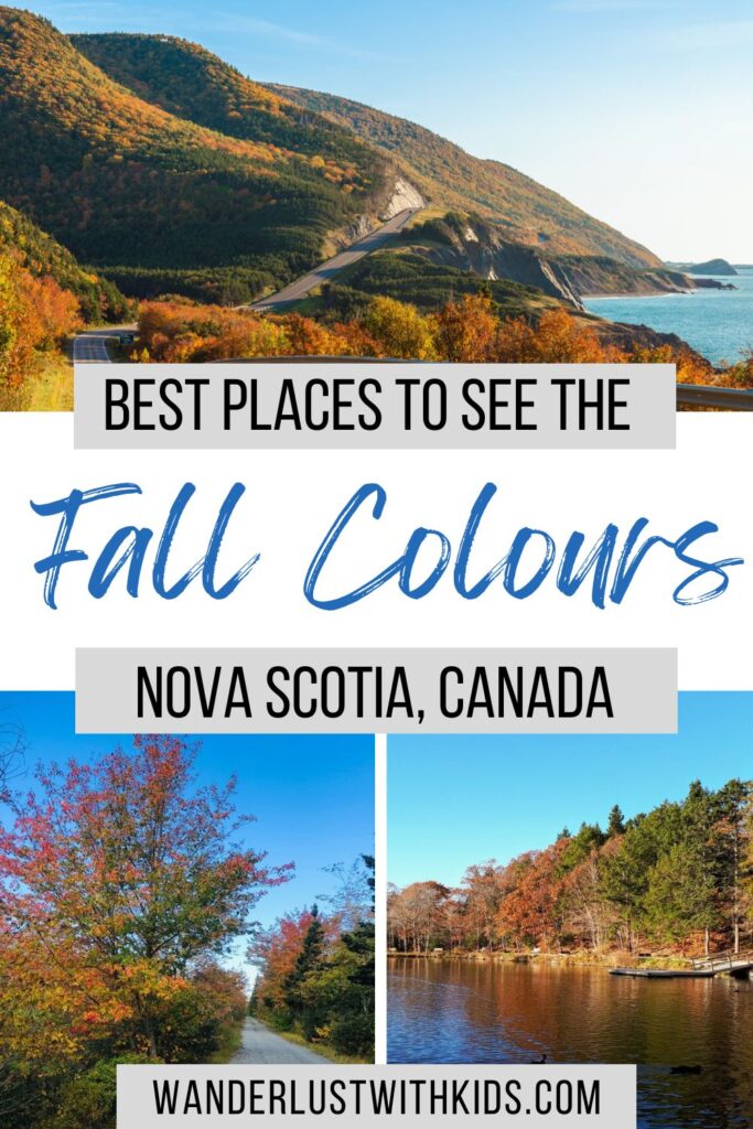 pin for this post - best places to see the fall colours in Nova Scotia