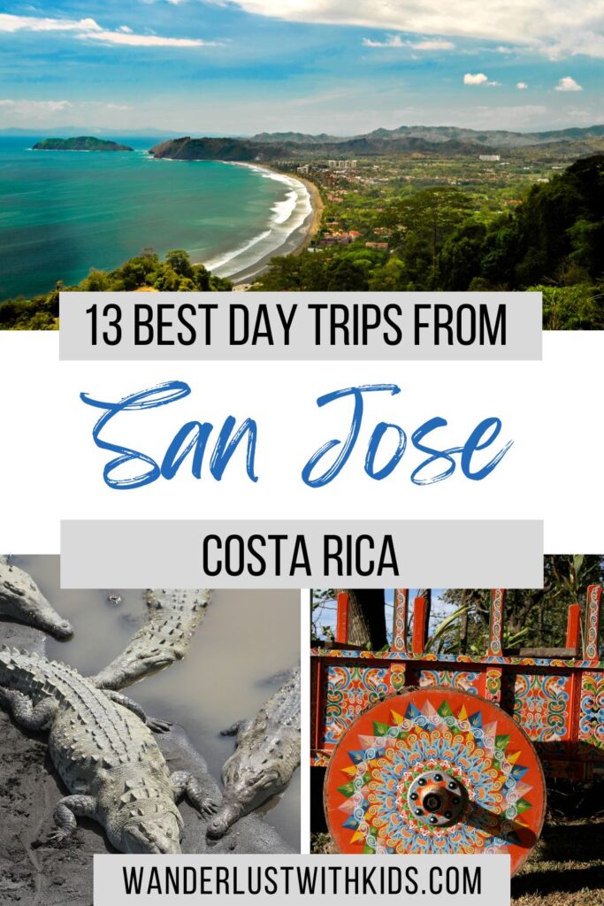pin image for this post - day trips from San Jose Costa Rica