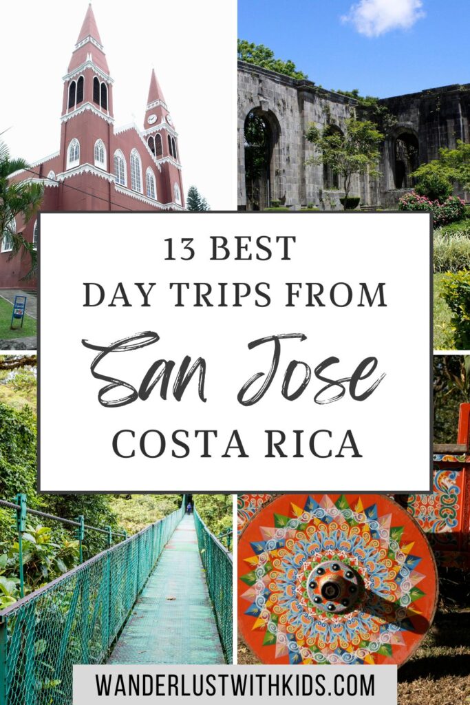 pin image for this post - best day trips from San Jose Costa Rica